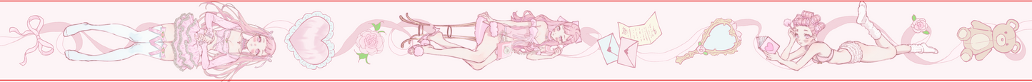 coquette girls - washi tape