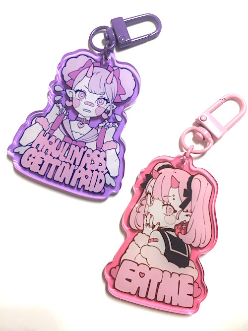 message girl charms