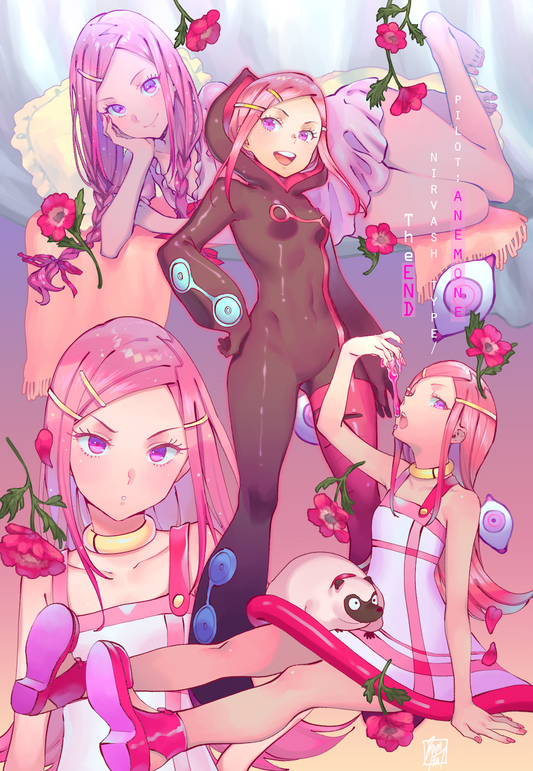 pilots+pink - print set