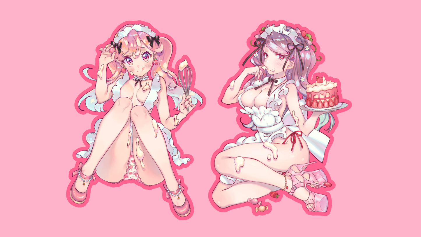 strawberry girls - sticker