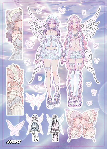 sticker sheets - b6 size