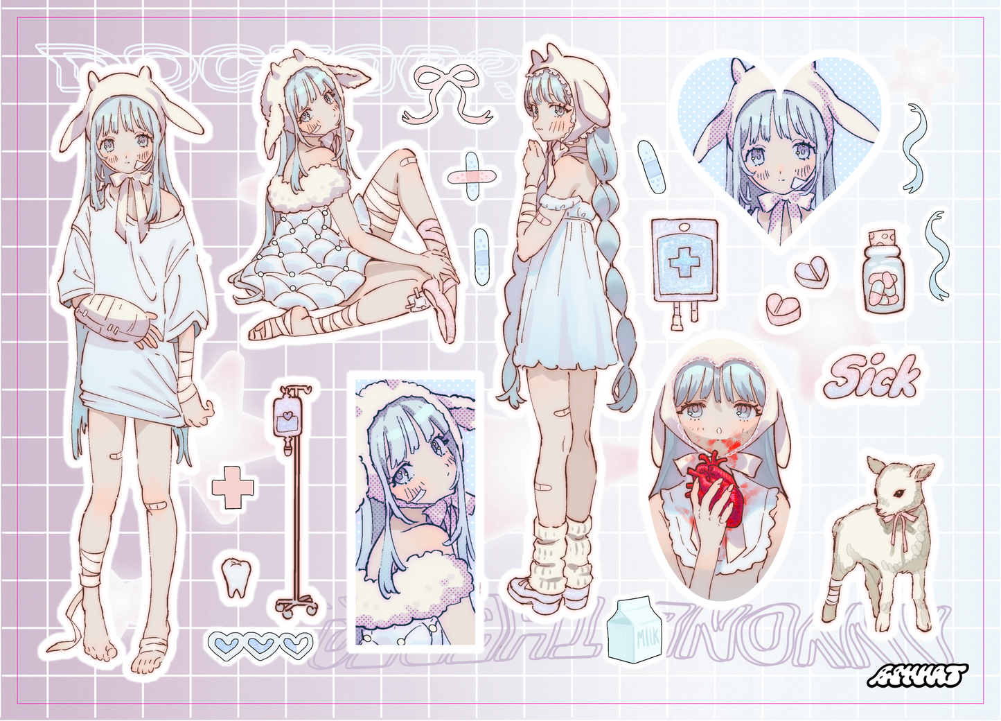 sticker sheets - b6 size