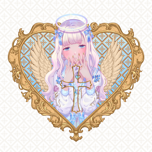angel & devil heart charms