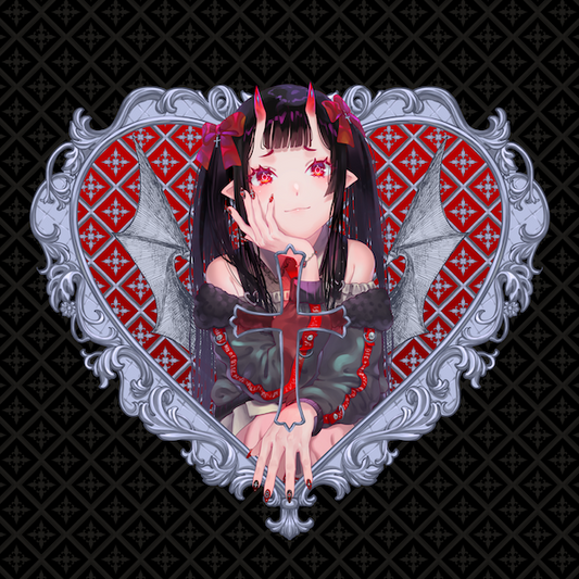 angel & devil heart charms