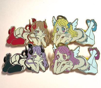 angel/demon girl - pins