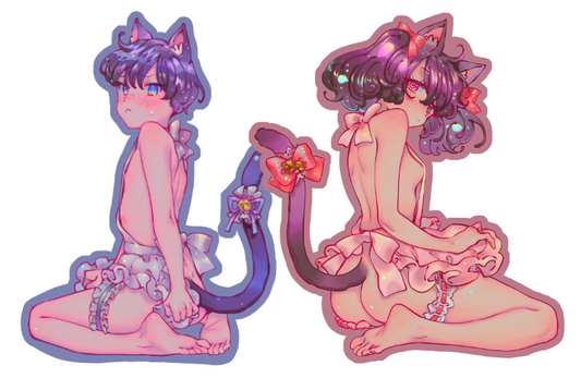 cat girl/boy - sticker