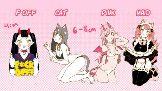 cat girl pins