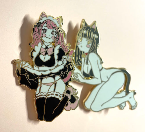 cat girl pins