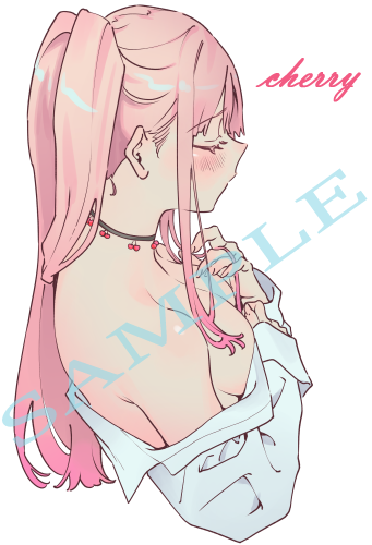 scratch+sniff cherry girl sticker set