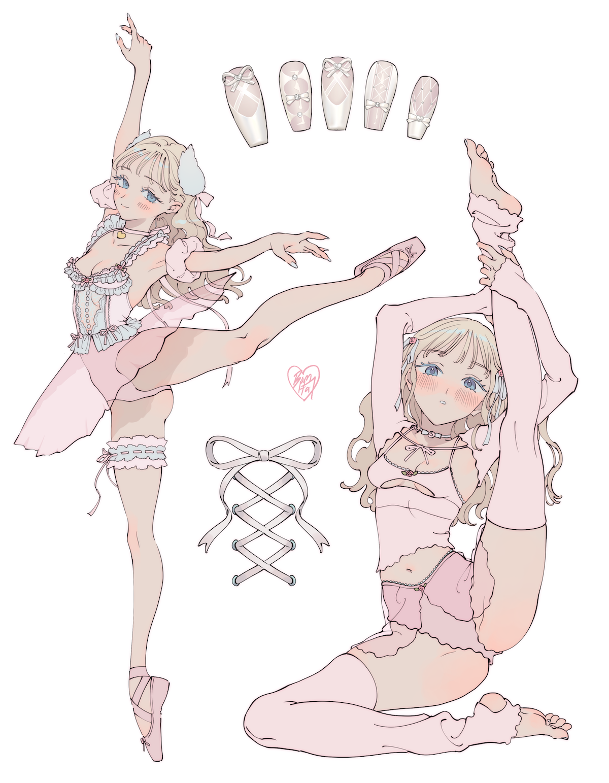 ballet girl - sticker set 2