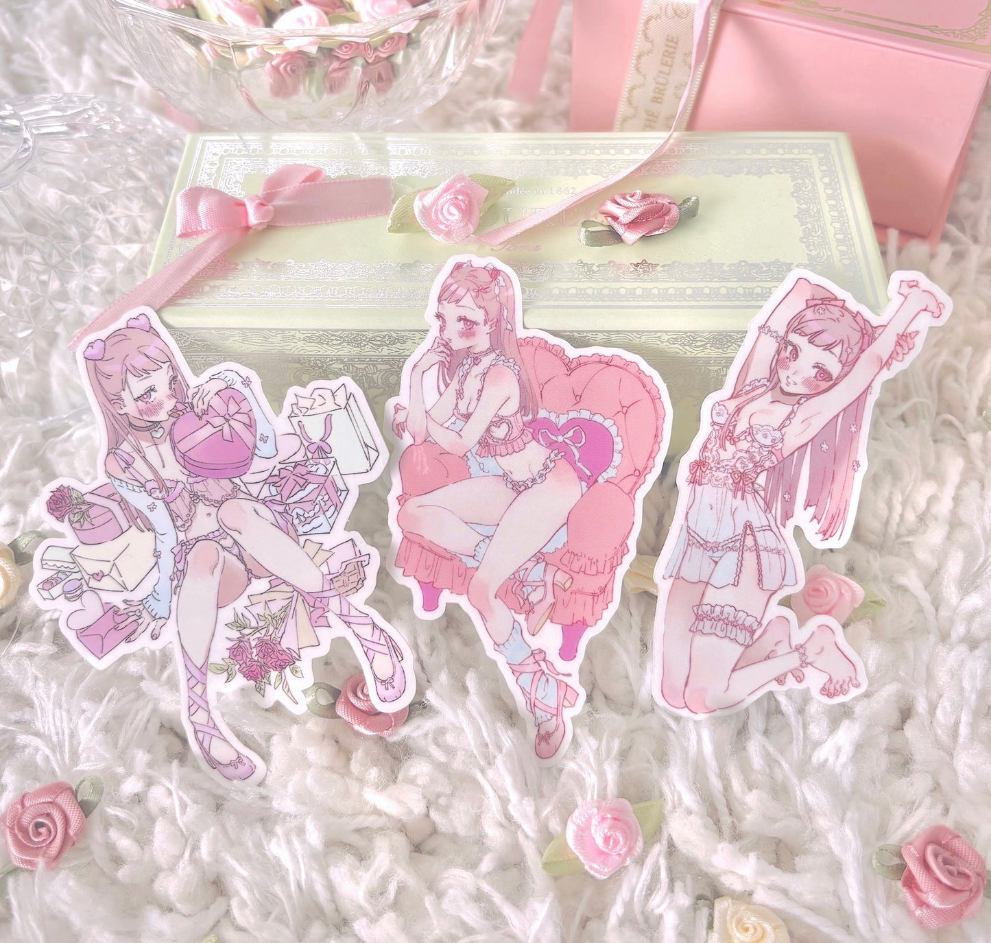 coquette girl - sticker set 2