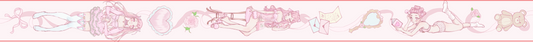 coquette girls - washi tape