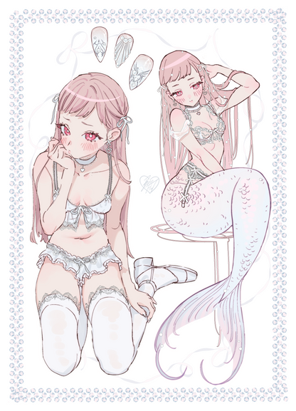 cyber mermaid - goods set