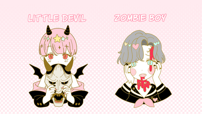 demon boys pins