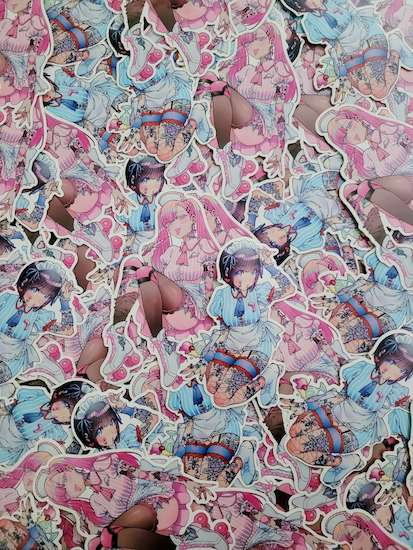 diner girls - stickers