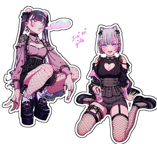 jirai kei girls - sticker
